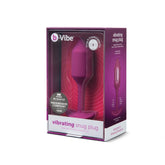 b-Vibe Vibrating Snug Plug Medium (Rose) – Rechargeable Butt Plug Default Title Butt Plugs - Vibrating